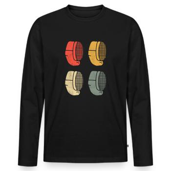 Fechten Fechtsport Fencing Fencer Fechter - Men's Premium Organic Long Sleeve Shirt - black - Front - Nico (187cm)