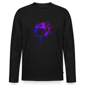 Scuba Diver Scuba Diver Diver Diving - T-shirt manches longues Premium bio Homme - noir - Devant - Nico (187cm)