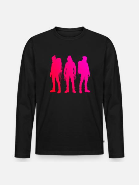 Climbing Bouldering Bouldering Men Climbing - Men's Premium Organic Long Sleeve Shirt - black