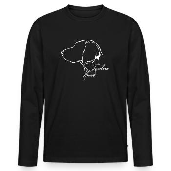 TYROLEAN HOUND Profile Dogs Dog Wilsigns - Men's Premium Organic Long Sleeve Shirt - black - Front - Nico (187cm)