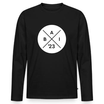 Abi 2023 - Abitur Graduation Abitur - Men's Premium Organic Long Sleeve Shirt - black - Front - Nico (187cm)