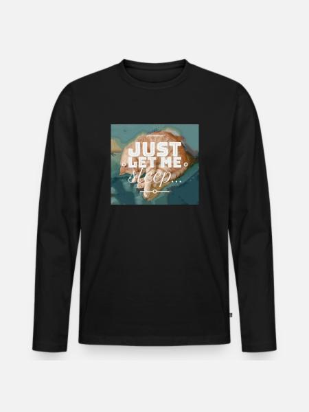 Laissez-moi dormir... - T-shirt manches longues Premium bio Homme - noir