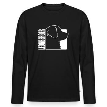 Leonberger Profil Chiens Chien Wilsigns - T-shirt manches longues Premium bio Homme - noir - Devant - Nico (187cm)