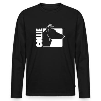 Collie Shorthair Profil Chiens Chien Wilsigns - T-shirt manches longues Premium bio Homme - noir - Devant - Nico (187cm)