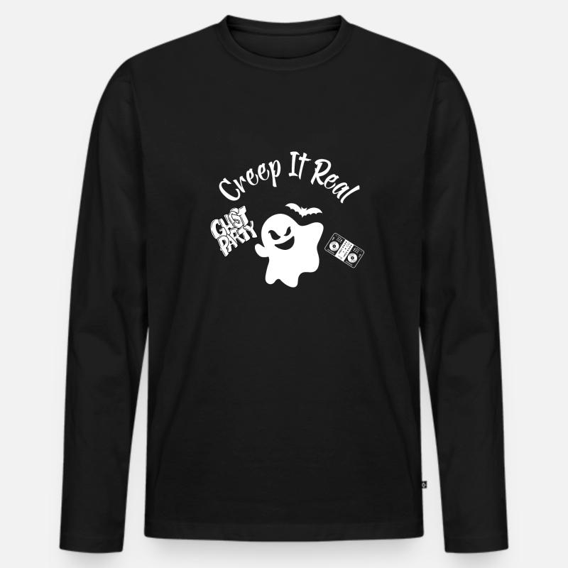 Schleichen Sie es echt - Männer Premium Bio Langarmshirt - Schwarz