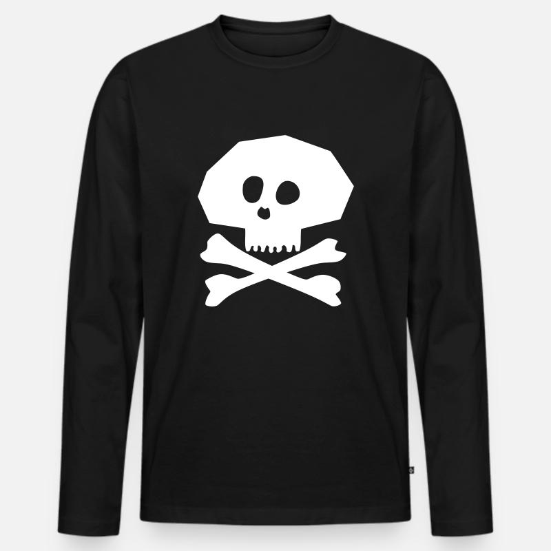 Sake - Männer Premium Bio Langarmshirt - Schwarz