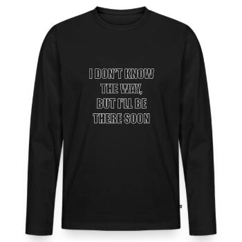 Parkour Spruch Geschenk Shirt - Männer Premium Bio Langarmshirt - Schwarz - Vorne - Nico (187cm)