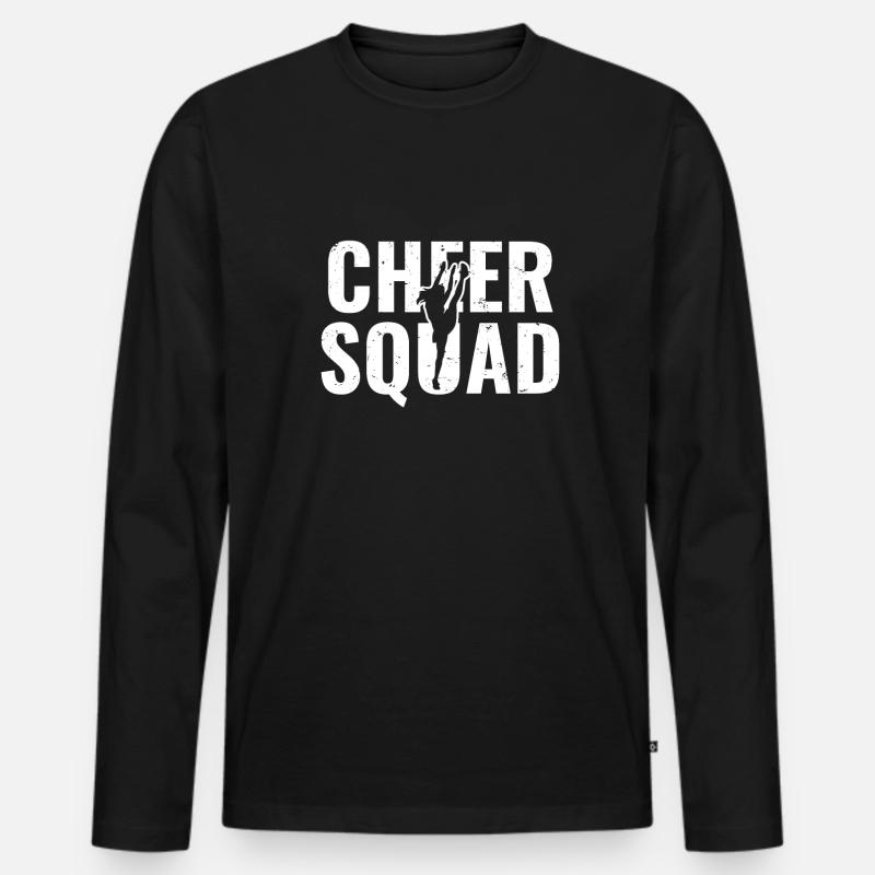 Cheer Squad Cheerleader Team Geschenk - Männer Premium Bio Langarmshirt - Schwarz