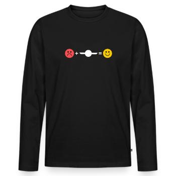 Onewheel Shirt Gift - Men's Premium Organic Long Sleeve Shirt - black - Front - Nico (187cm)