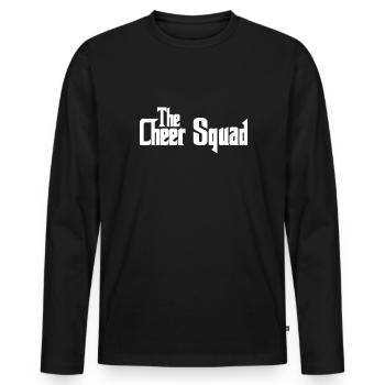 The Cheer Squad Shirt Gift Cheerleader - Men's Premium Organic Long Sleeve Shirt - black - Front - Nico (187cm)