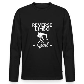 Reverse Limbo Girl Shirt Pole Vault - T-shirt manches longues Premium bio Homme - noir - Devant - Nico (187cm)