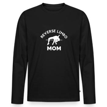 Reverse Limbo Mom Shirt Muttertag Mama - Männer Premium Bio Langarmshirt - Schwarz - Vorne - Nico (187cm)