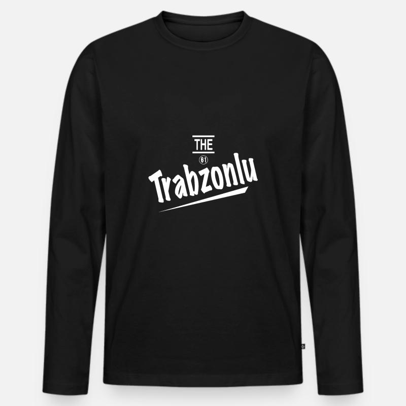 The Trabzon 61 - Männer Premium Bio Langarmshirt - Schwarz