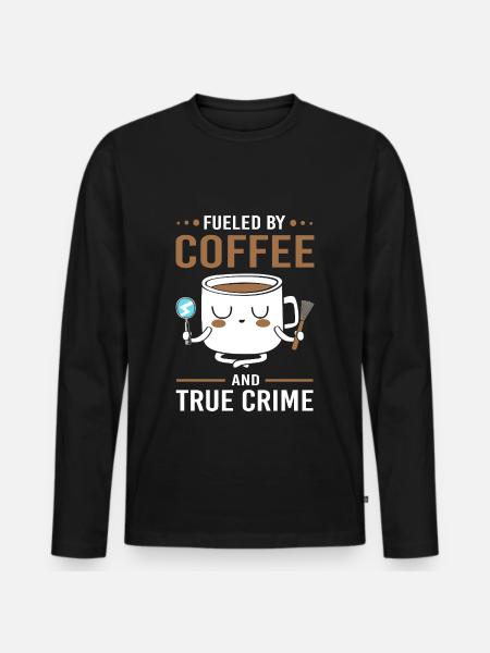 True Crime Krimi - Men's Premium Organic Long Sleeve Shirt - black