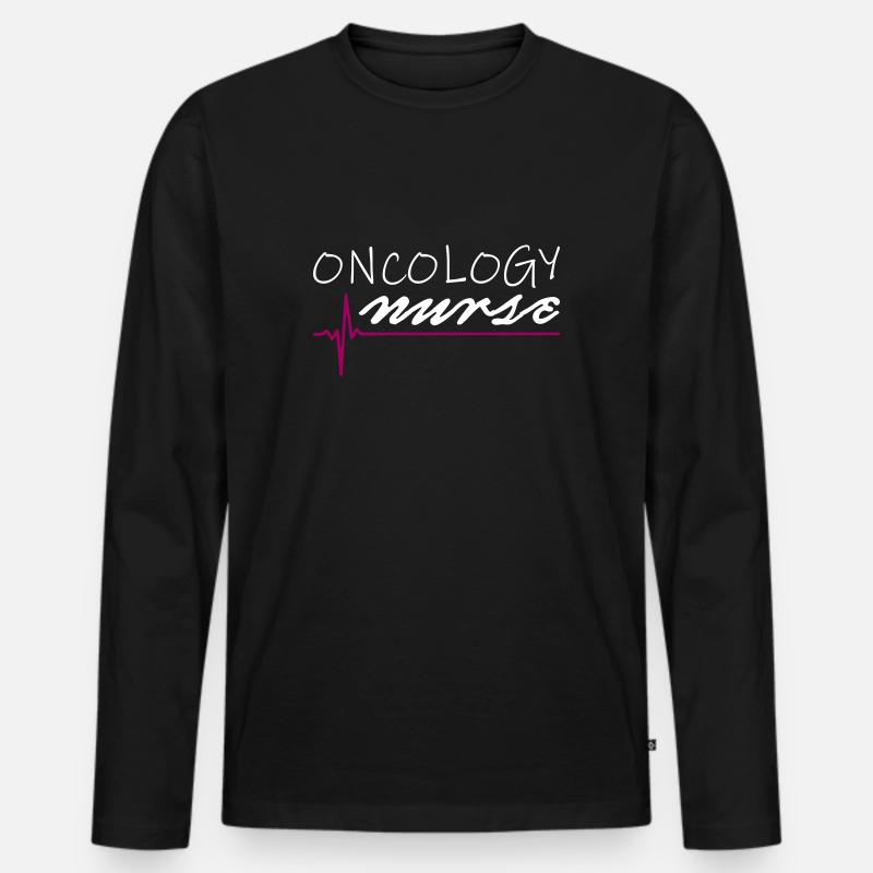 Oncology Nurse - Männer Premium Bio Langarmshirt - Schwarz