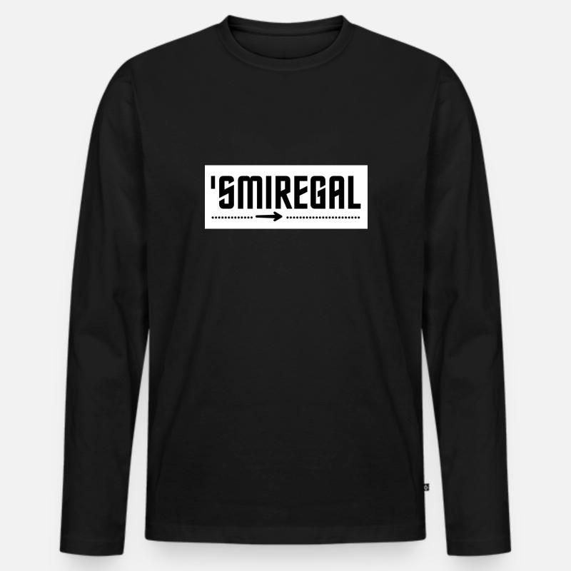 Egal - Männer Premium Bio Langarmshirt - Schwarz