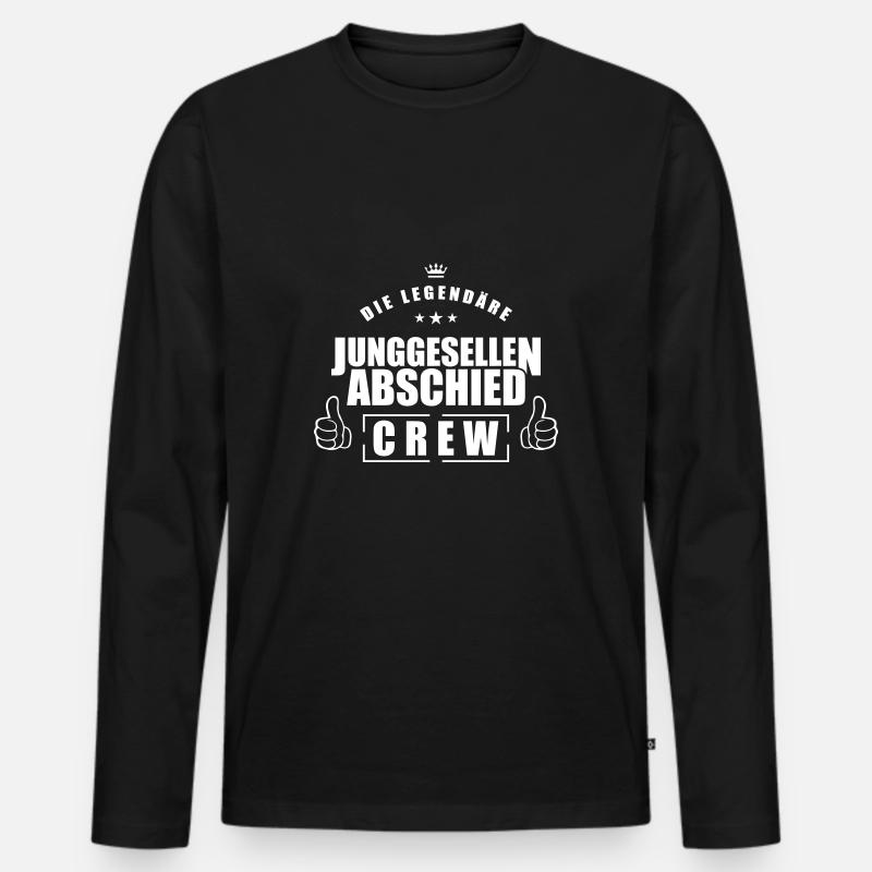 équipe de célibataire - T-shirt manches longues Premium bio Homme - noir