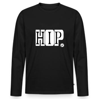 HipHop MC Real Ghetto Battle Rap Music - T-shirt manches longues Premium bio Homme - noir - Devant - Nico (187cm)