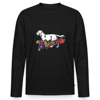 Labrador Retriever Labrador Retriever Mama - Men's Premium Organic Long Sleeve Shirt - black - Front - Nico (187cm)