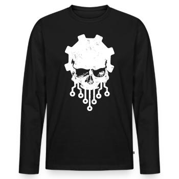Computer Science Computers - Men's Premium Organic Long Sleeve Shirt - black - Front - Nico (187cm)