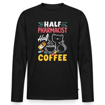 Apotheker Pharmazeutisch-technischer - Männer Premium Bio Langarmshirt - Schwarz - Vorne - Nico (187cm)
