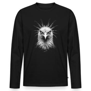 Secretary - Men's Premium Organic Long Sleeve Shirt - black - Front - Nico (187cm)