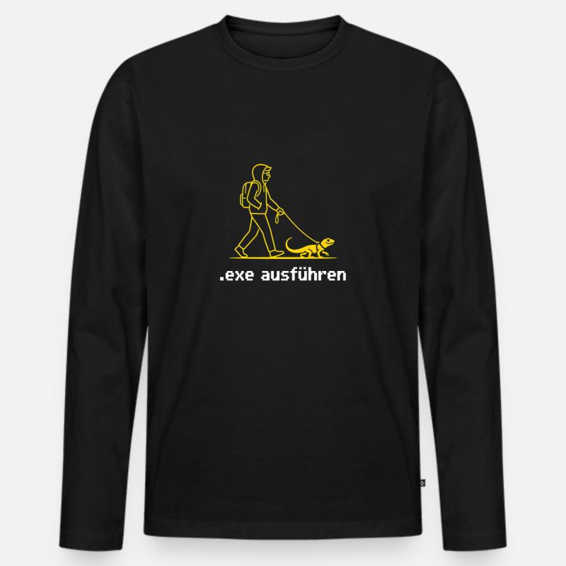 Lustige Admin Geschenke Sys Admin Programmierer - Männer Premium Bio Langarmshirt - Schwarz
