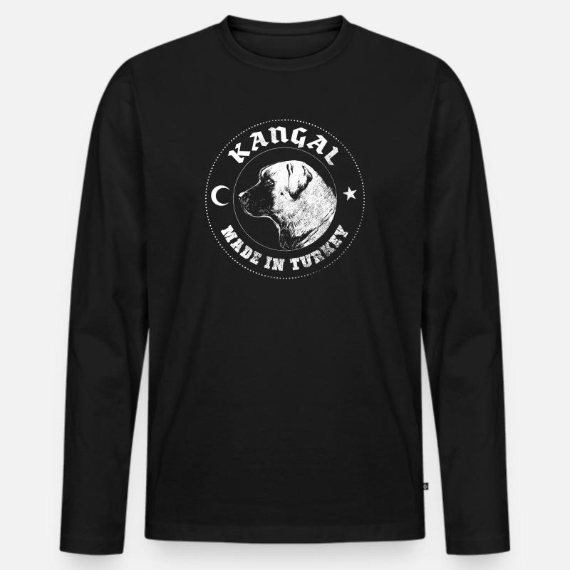 Kangal - Männer Premium Bio Langarmshirt - Schwarz