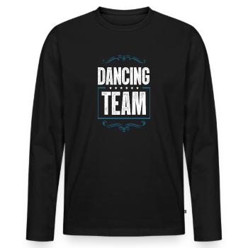 Dancing Crew - Männer Premium Bio Langarmshirt - Schwarz - Vorne - Nico (187cm)
