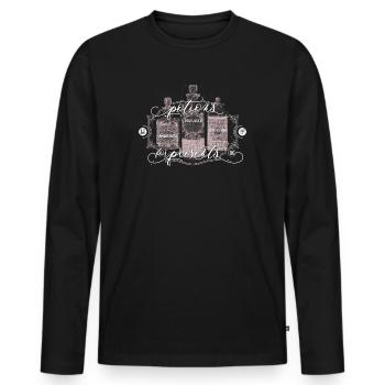 Harry Potter Potions for Presents - Men's Premium Organic Long Sleeve Shirt - black - Front - Nico (187cm)