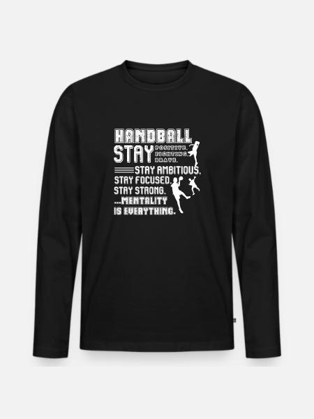 Handball Things About Handball - Men's Premium Organic Long Sleeve Shirt - black