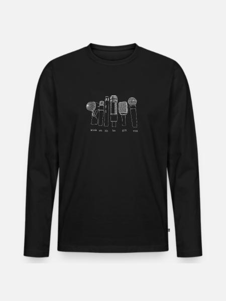 mics in concert - Männer Premium Bio Langarmshirt - Schwarz