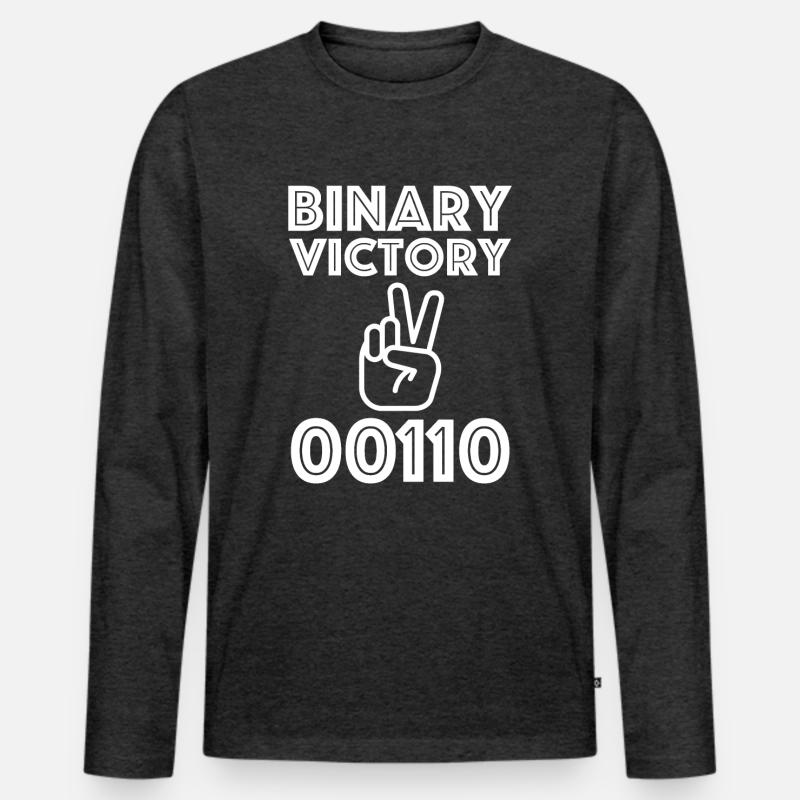 Binary Victory | Mathematics, Computer Science Men's Premium Organic Long Sleeve Shirt