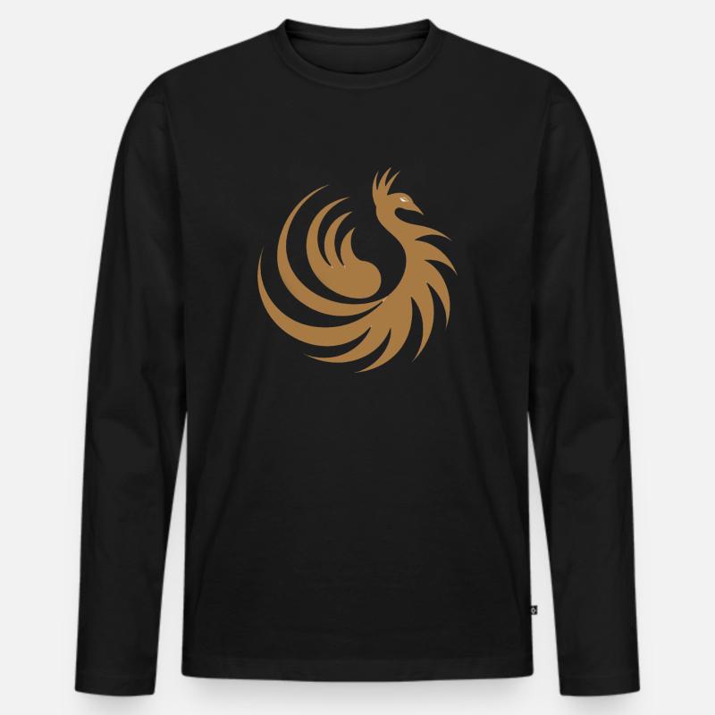 VIPES - Männer Premium Bio Langarmshirt - Schwarz