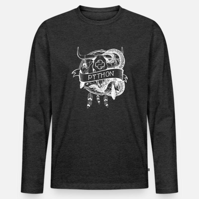 python programming language technology Men's Premium Organic Long Sleeve Shirt
