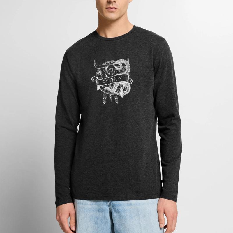 python programming language technology Men's Premium Organic Long Sleeve Shirt