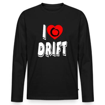 Auto - Männer Premium Bio Langarmshirt - Schwarz - Vorne - Nico (187cm)