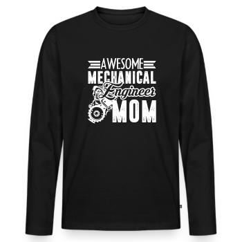 Mechanical Engineer Mechanical Engineer Mom - Men's Premium Organic Long Sleeve Shirt - black - Front - Nico (187cm)