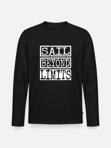 birthday present present cool funny - Men's Premium Organic Long Sleeve Shirt - black