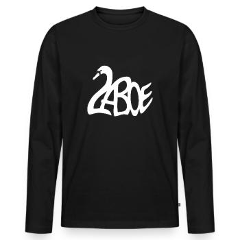 Laboe swan sait - T-shirt manches longues Premium bio Homme - noir - Devant - Nico (187cm)
