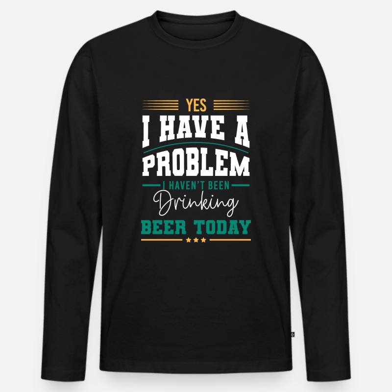 Solution The Solution - Men's Premium Organic Long Sleeve Shirt - black