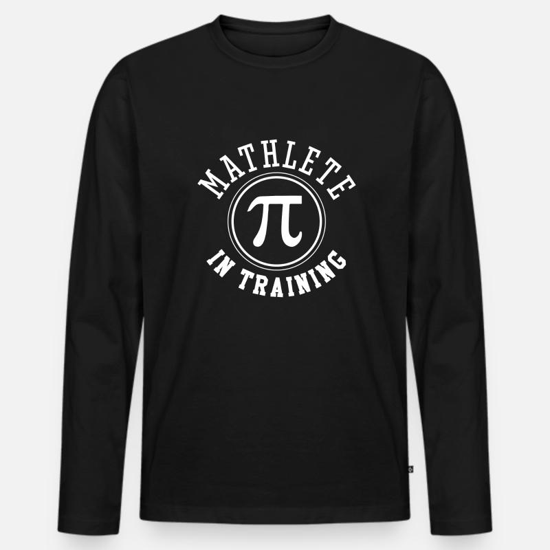 Mathlete In Training - Men's Premium Organic Long Sleeve Shirt - black
