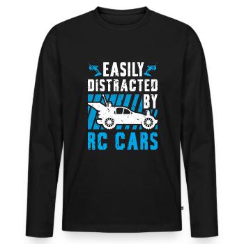 Ferngesteuertes Auto Hobby RC Auto - Männer Premium Bio Langarmshirt - Schwarz - Vorne - Nico (187cm)