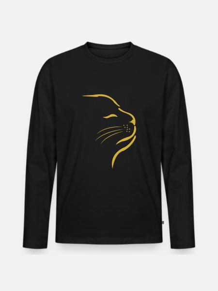 Chat Chat Chat - T-shirt manches longues Premium bio Homme - noir