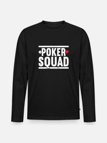 Poker - Men's Premium Organic Long Sleeve Shirt - black
