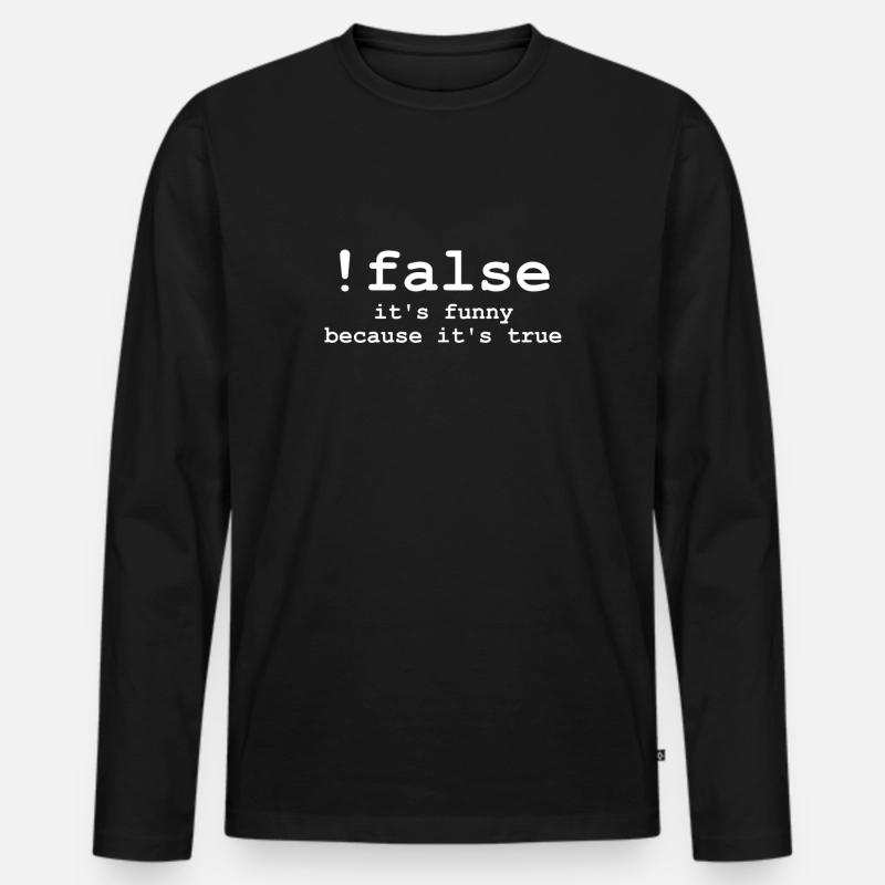 Programmierer Coder Html Coding Lustiges Geschenk Männer Premium Bio Langarmshirt