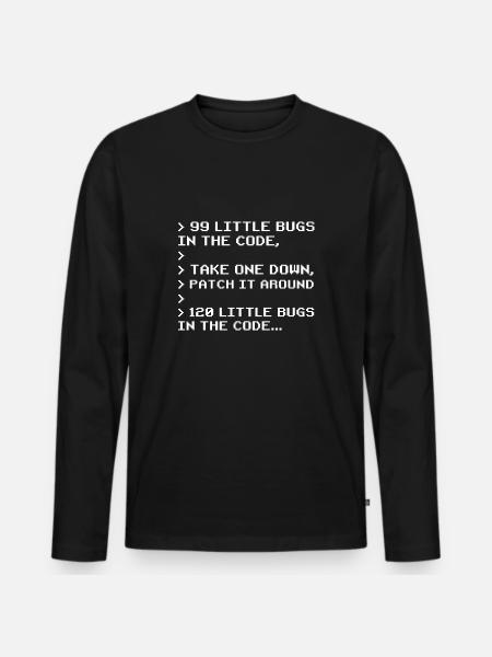 System Admin Administrator Bug Geschenk - T-shirt manches longues Premium bio Homme - noir