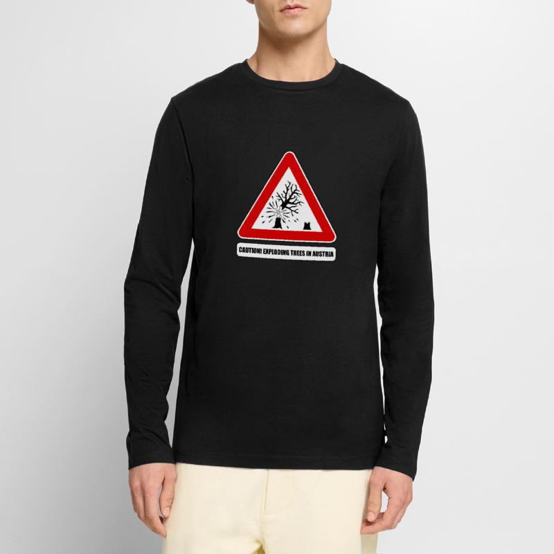 explodierende bäume,  exploding trees Austria Männer Premium Bio Langarmshirt