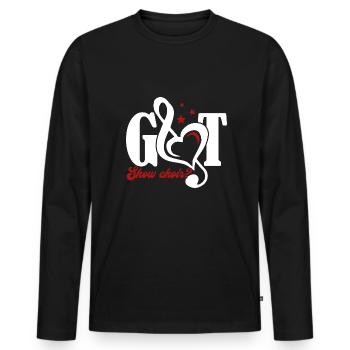 Show Choir Got Show Choir - Men's Premium Organic Long Sleeve Shirt - black - Front - Nico (187cm)