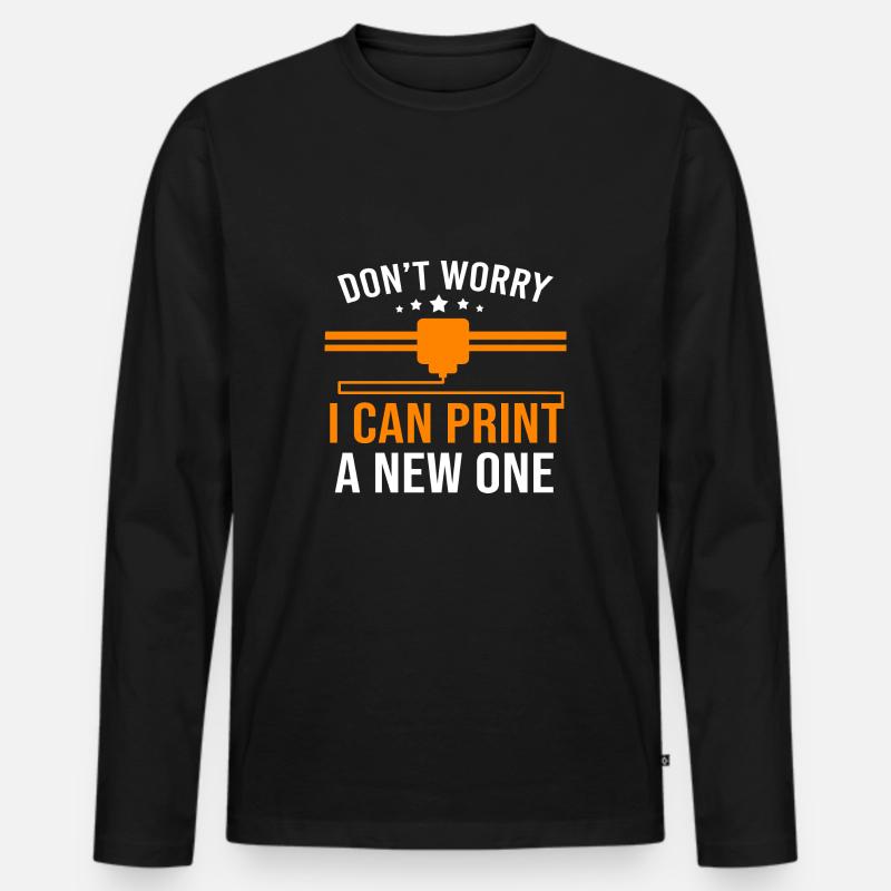 Impression 3D Impression Prototype T-shirt manches longues Premium bio Homme